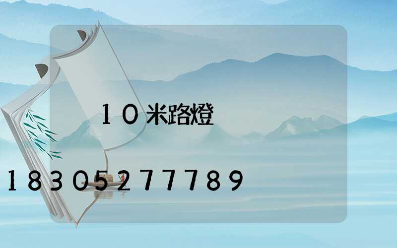 10米路燈桿