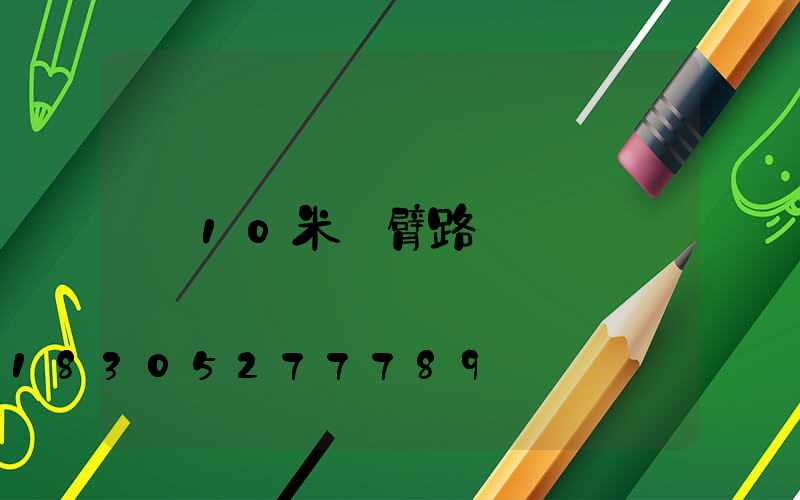 10米雙臂路燈
