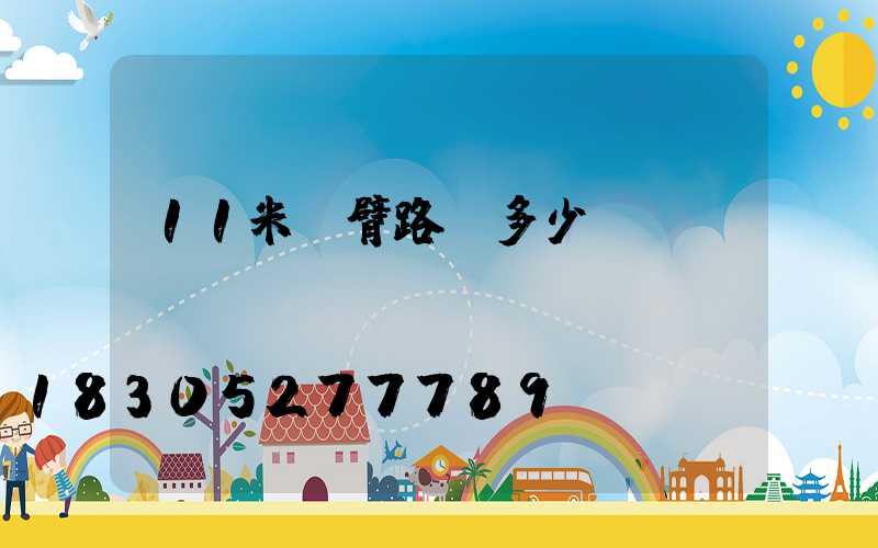 11米雙臂路燈多少錢
