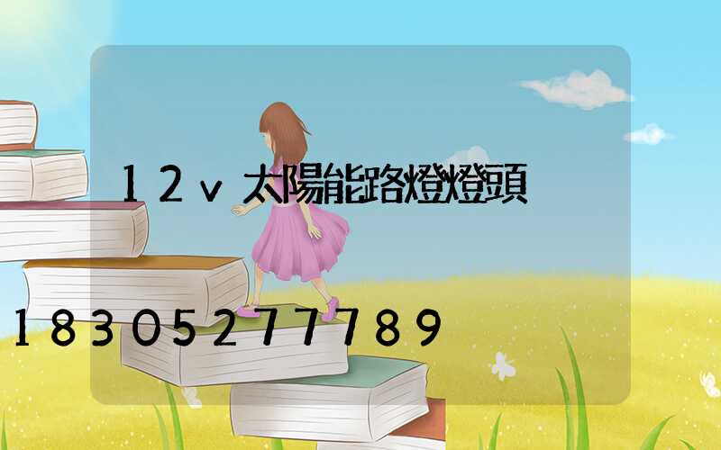 12v太陽能路燈燈頭