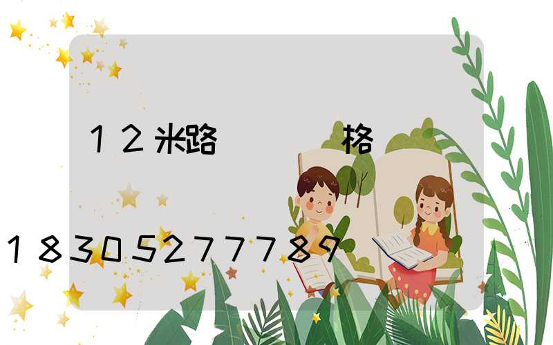 12米路燈燈桿價格