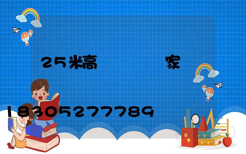 25米高桿燈燈桿廠家