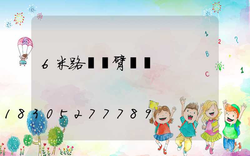 6米路燈單臂燈桿