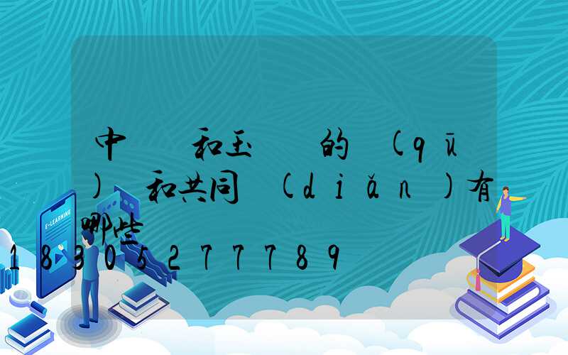 中華燈和玉蘭燈的區(qū)別和共同點(diǎn)有哪些