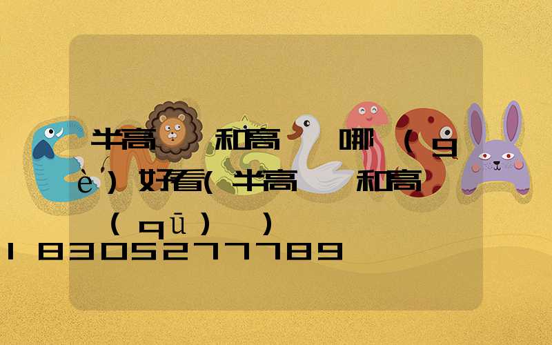 半高桿燈和高桿燈哪個(gè)好看(半高桿燈和高桿燈區(qū)別)