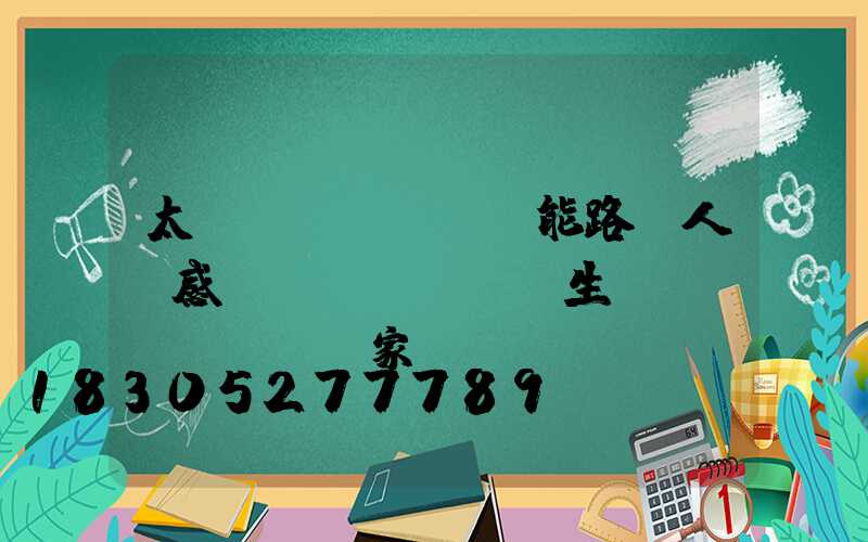 太陽(yáng)能路燈人體感應(yīng)生產(chǎn)廠家