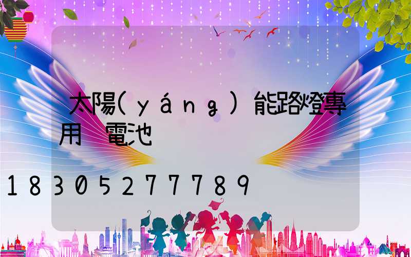 太陽(yáng)能路燈專用鋰電池