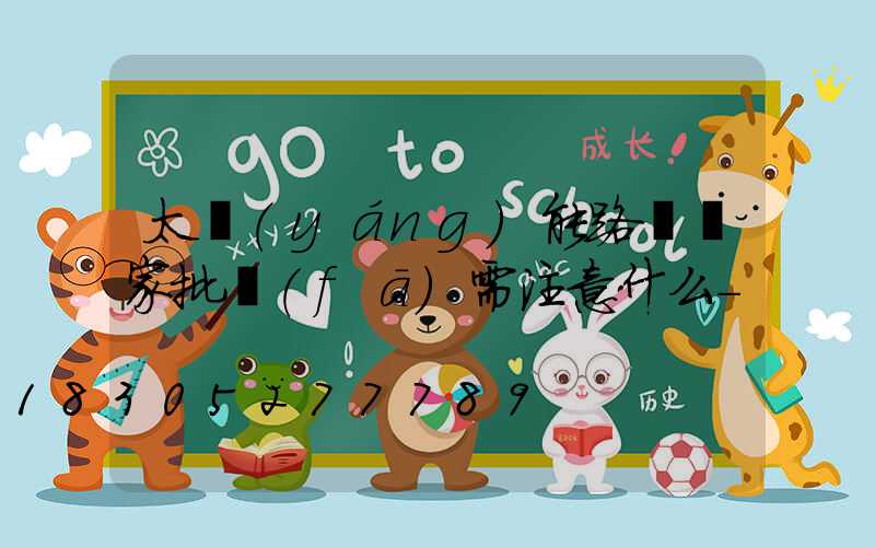 太陽(yáng)能路燈廠家批發(fā)需注意什么-