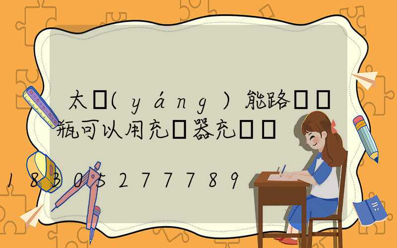 太陽(yáng)能路燈電瓶可以用充電器充電嗎