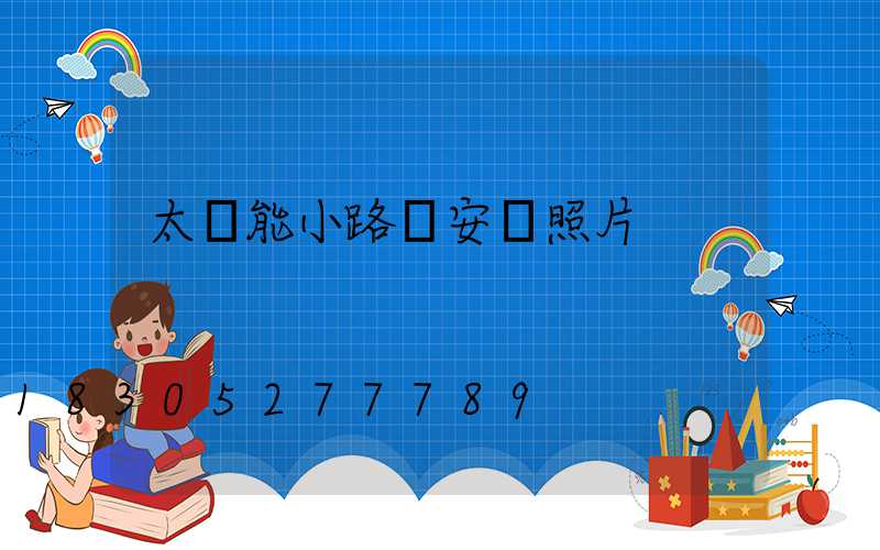 太陽能小路燈安裝照片