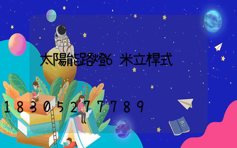 太陽能路燈6米立桿式