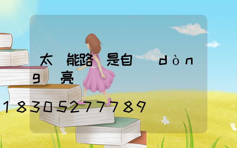 太陽能路燈是自動(dòng)亮嗎