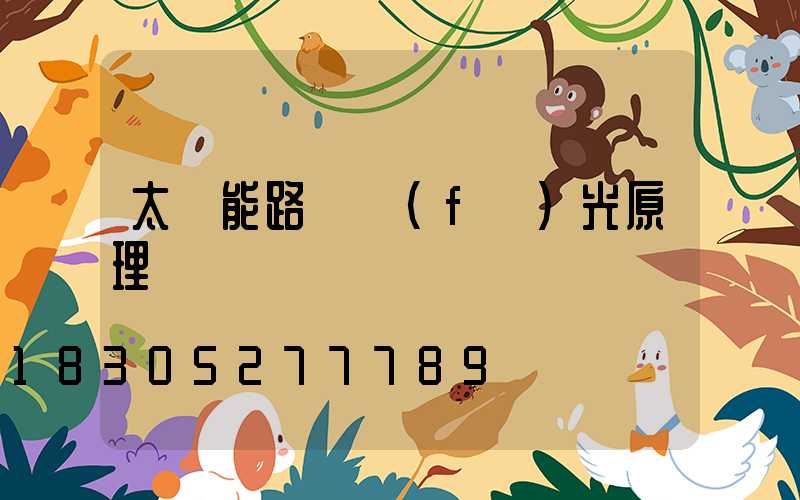 太陽能路燈發(fā)光原理