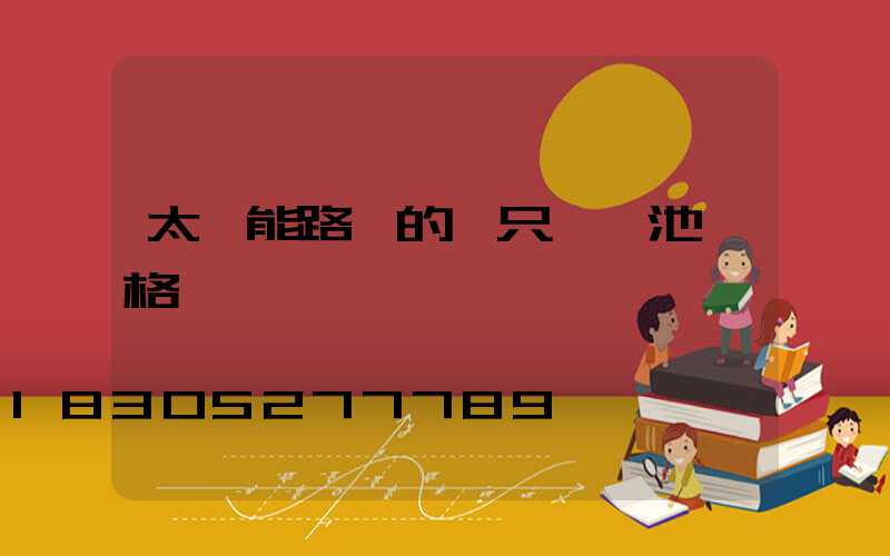 太陽能路燈的一只鋰電池價格