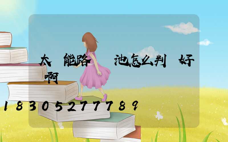 太陽能路燈電池怎么判斷好壞啊