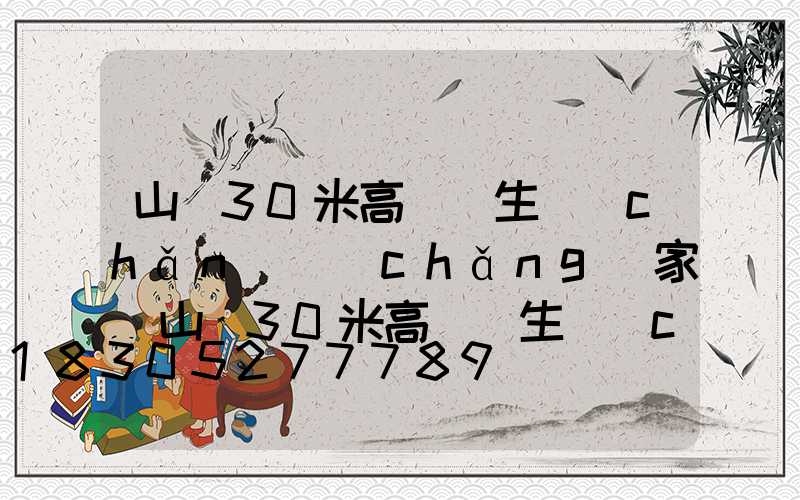 山東30米高桿燈生產(chǎn)廠(chǎng)家(山東30米高桿燈生產(chǎn)廠(chǎng)家有哪些)