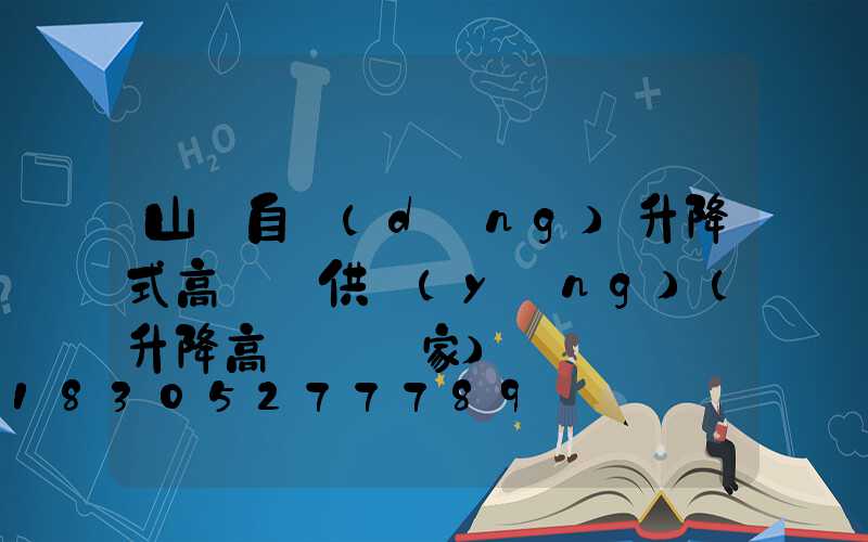 山東自動(dòng)升降式高桿燈供應(yīng)(升降高桿燈廠家)
