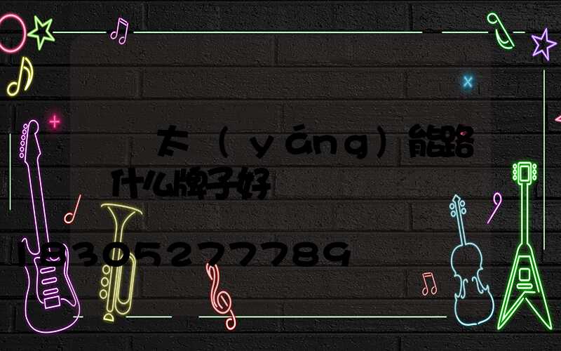 帶桿太陽(yáng)能路燈什么牌子好