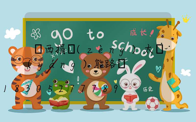 廣西捐贈(zèng)太陽(yáng)能路燈