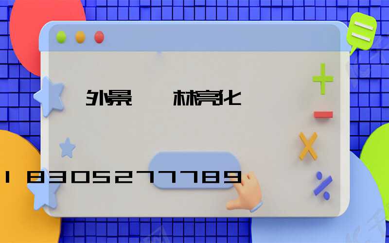 戶外景觀園林亮化燈
