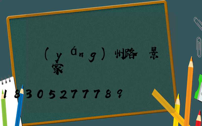 揚(yáng)州路燈景觀燈廠家