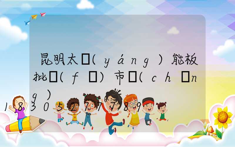 昆明太陽(yáng)能板批發(fā)市場(chǎng)