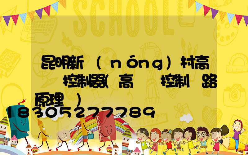 昆明新農(nóng)村高桿燈控制器(高桿燈控制電路原理圖)