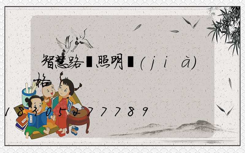 智慧路燈照明價(jià)格