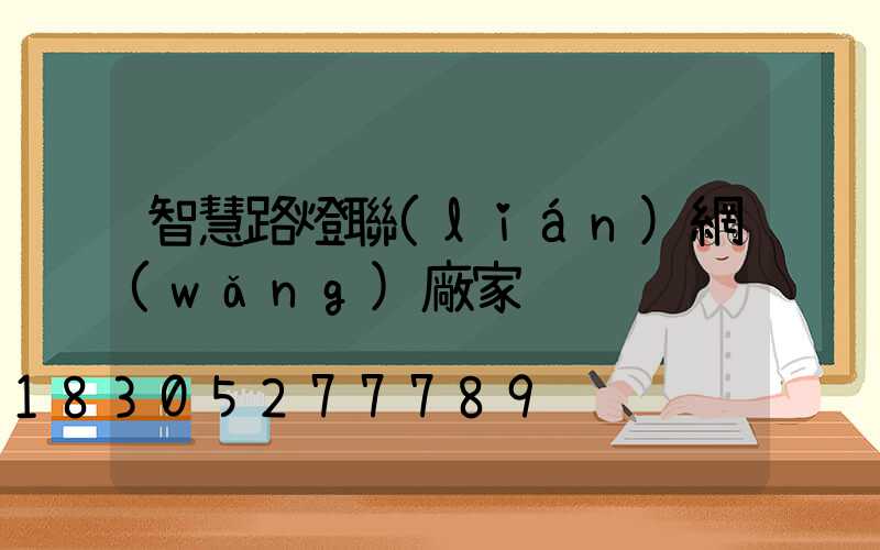 智慧路燈聯(lián)網(wǎng)廠家