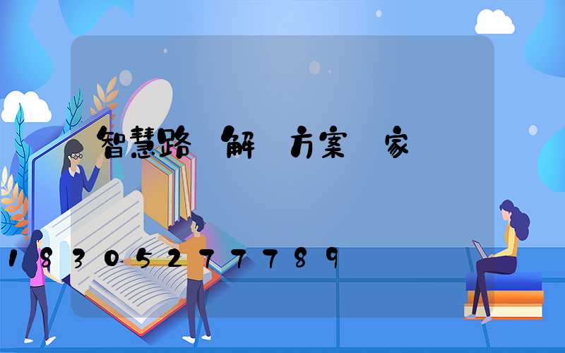 智慧路燈解決方案廠家