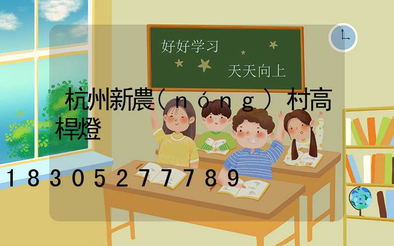 杭州新農(nóng)村高桿燈
