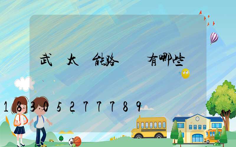 武漢太陽能路燈廠有哪些