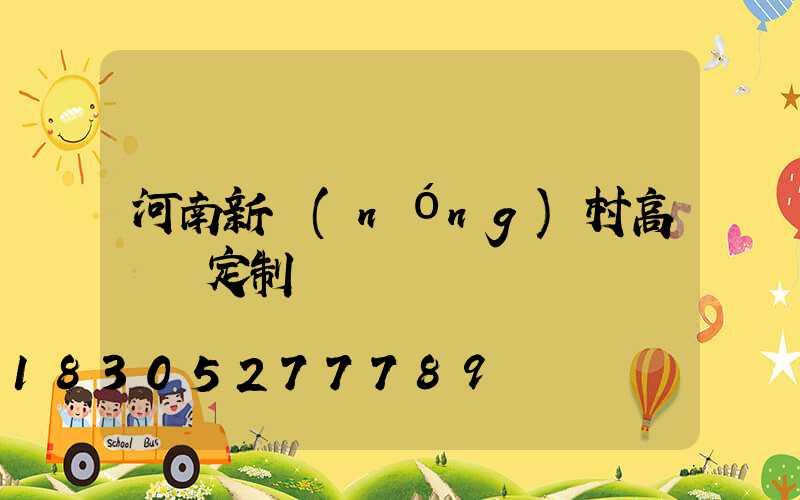 河南新農(nóng)村高桿燈定制