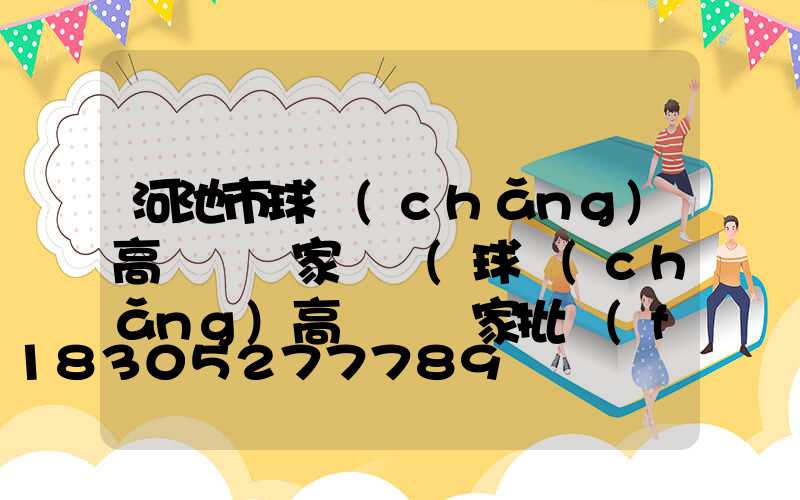 河池市球場(chǎng)高桿燈廠家電話(球場(chǎng)高桿燈廠家批發(fā))