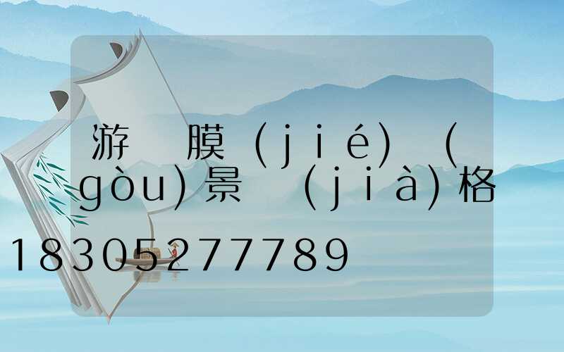 游樂園膜結(jié)構(gòu)景觀價(jià)格