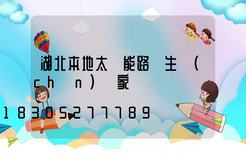 湖北本地太陽能路燈生產(chǎn)廠家