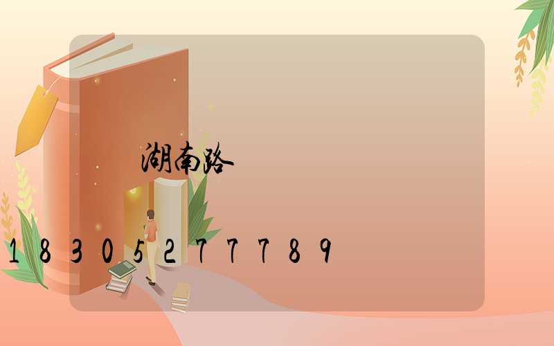 湖南路燈