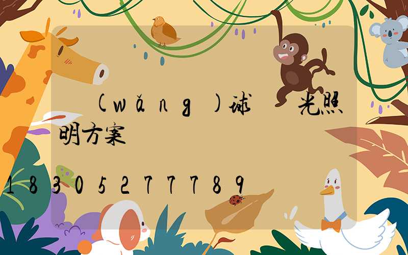 網(wǎng)球場燈光照明方案