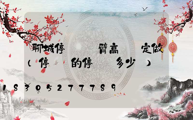 聊城停車場雙臂高桿燈定做(停車場的停車桿多少錢)