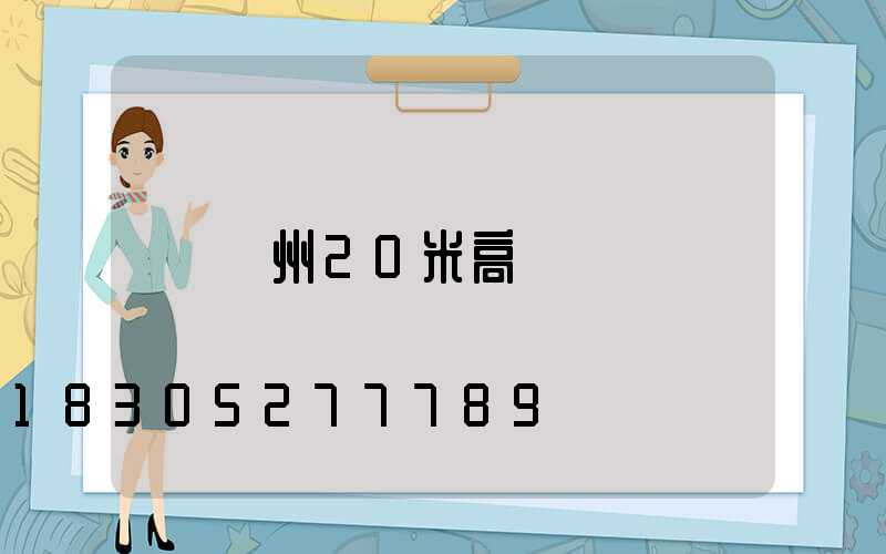蓋州20米高桿燈