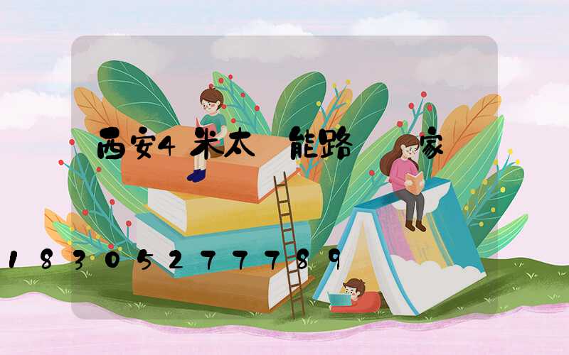 西安4米太陽能路燈廠家
