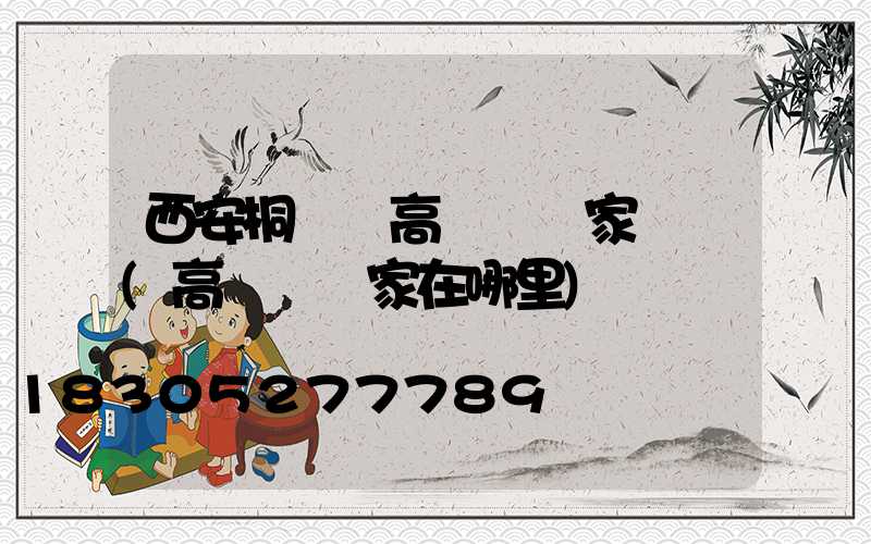 西安桐廬縣高桿燈廠家電話(高桿燈廠家在哪里)