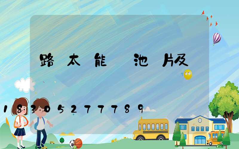 路燈太陽能鋰電池圖片及報價