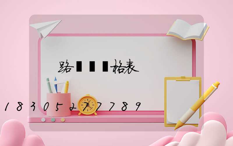 路燈桿價格表