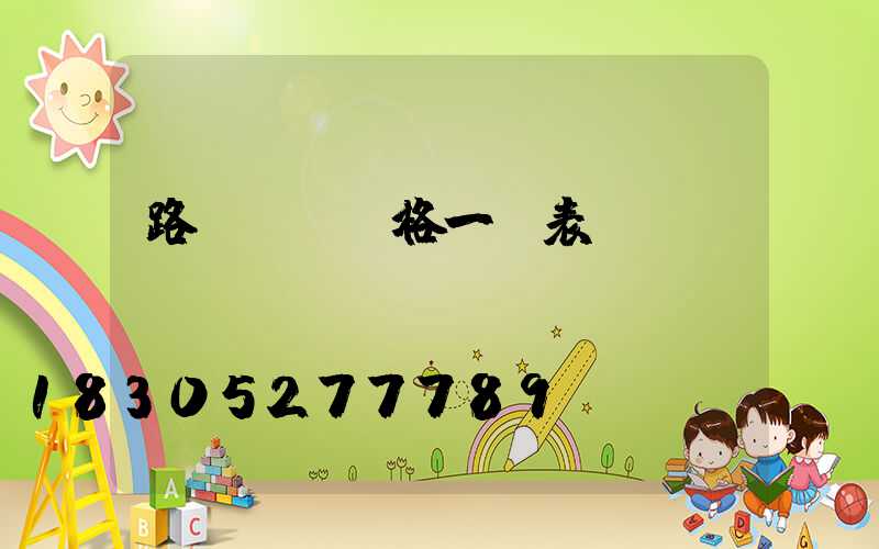 路燈燈桿價格一覽表
