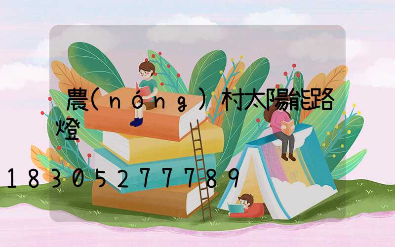 農(nóng)村太陽能路燈