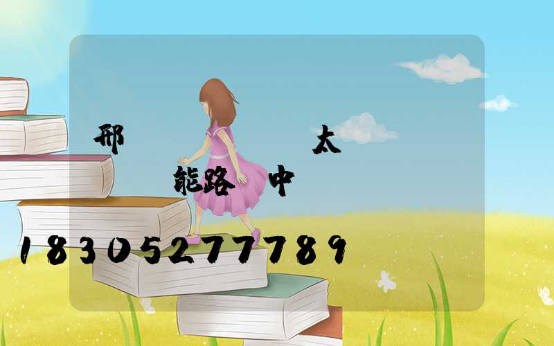 邢臺(tái)太陽(yáng)能路燈中標(biāo)