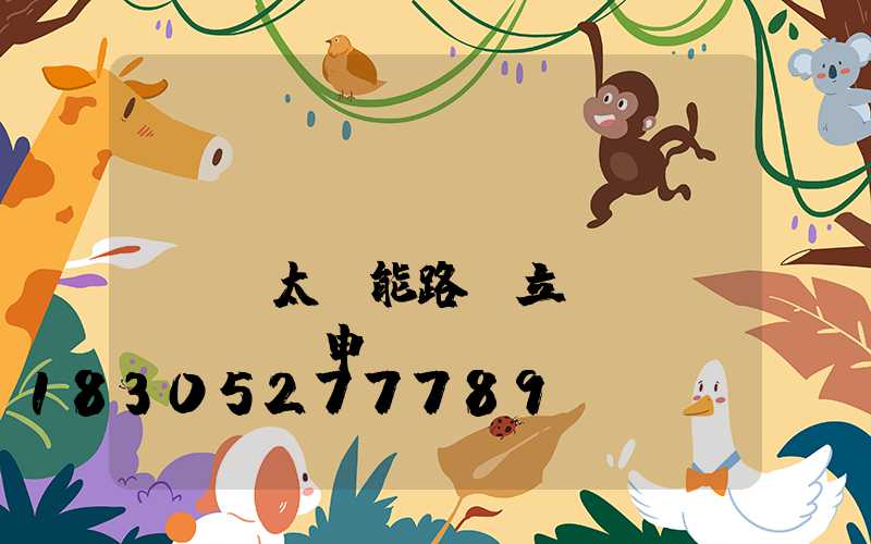 鄉(xiāng)鎮(zhèn)太陽能路燈立項(xiàng)申請(qǐng)