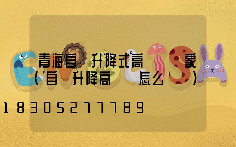 青海自動升降式高桿燈廠家(自動升降高桿燈怎么脫鉤)