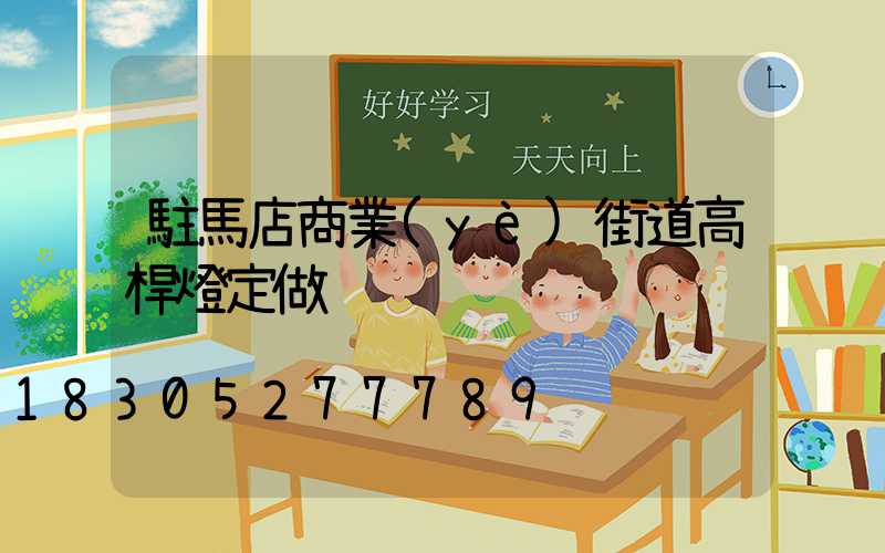 駐馬店商業(yè)街道高桿燈定做